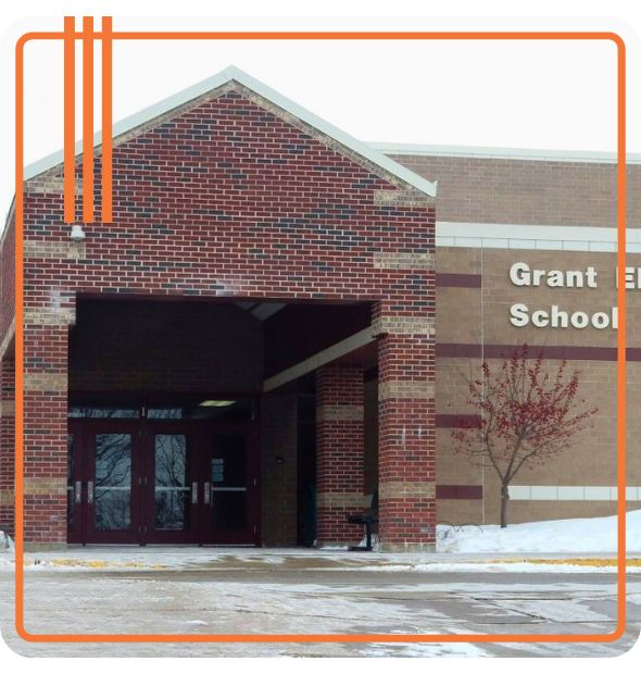 Exterior Grant Elementary Buidling Entrance